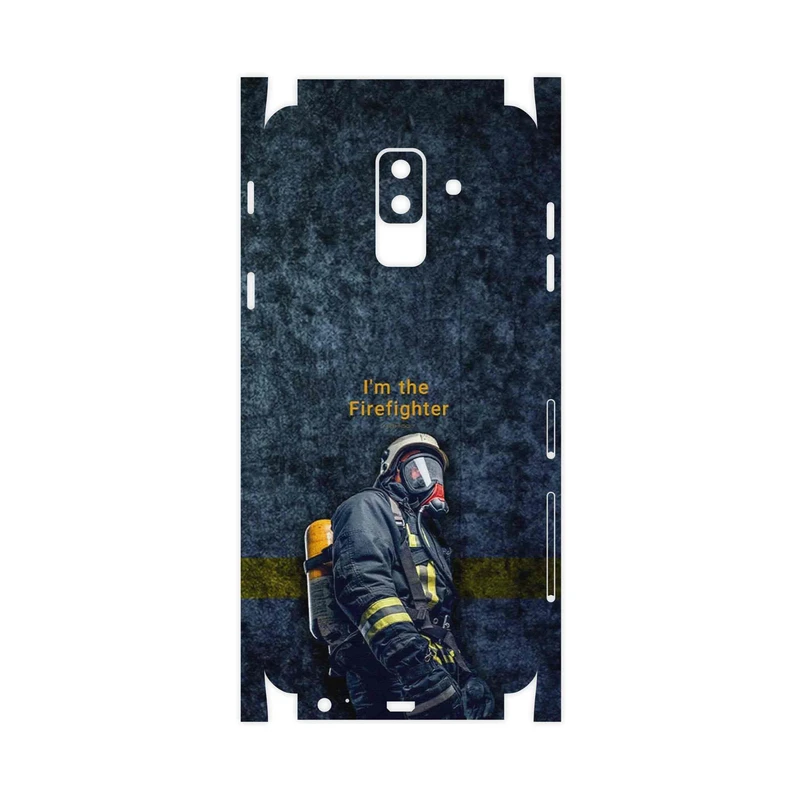 برچسب پوششی ماهوت مدل Firefighter-FullSkin مناسب برای گوشی موبایل سامسونگ Galaxy A6 Plus 2018