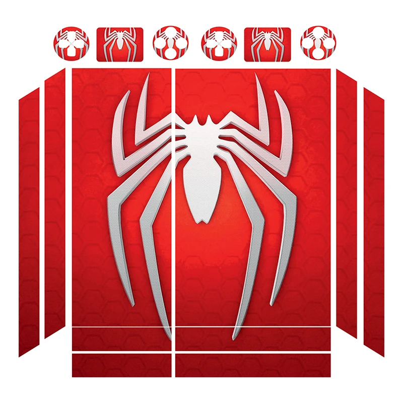 برچسب پلی استیشن 4 فت توییجین وموییجین مدل spider man 03 مجموعه 16 عددی