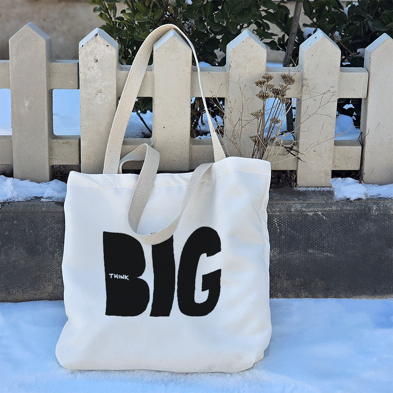 ساک خرید خندالو طرح بزرگ فکر کن کد 10311