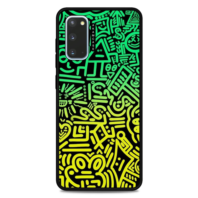 کاور آکام مدل AMC-WSGS20-DOODLE16 مناسب برای گوشی موبایل سامسونگ Galaxy S20