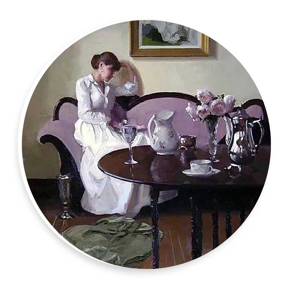 دیوارکوب طرح بانوی کتاب خوان مدل wtb424