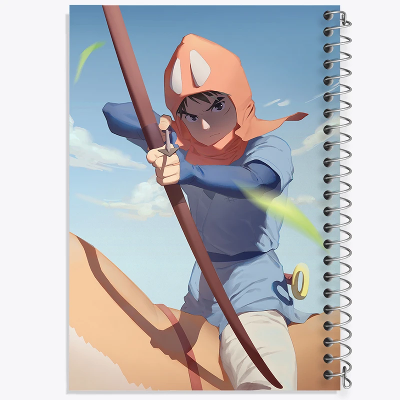 دفتر نت موسیقی 50 برگ خندالو مدل یاکورو و آشیتاکا انیمه پرنسس مونونوکه کد 34095