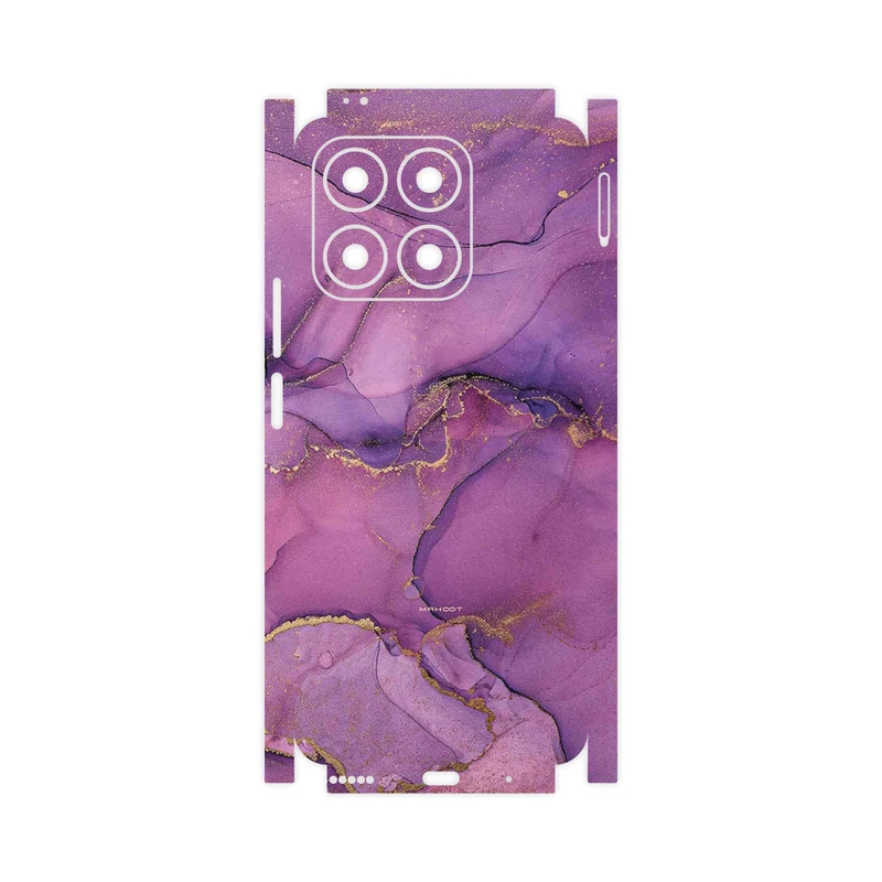 برچسب پوششی ماهوت مدل Purple Marble-FullSkin مناسب برای گوشی موبایل آنر X8a
