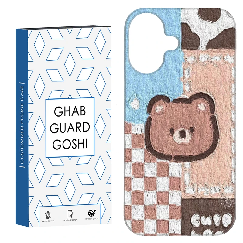 کاور قاب گارد گوشی طرح عروسکی کد Dimo-481 مناسب برای گوشی اپل Iphone 16     