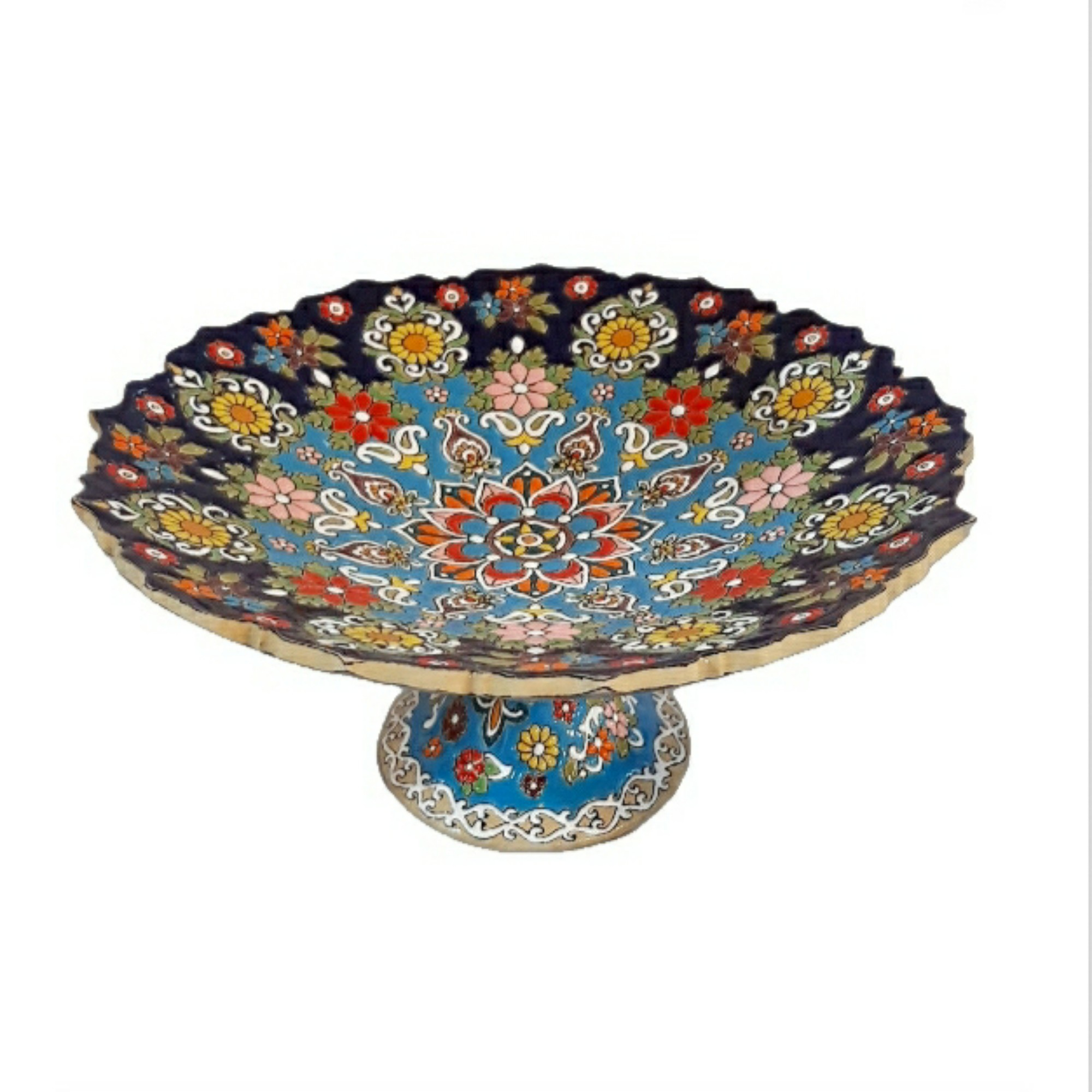 شیرینی خوری میناکاری مدل لوتوس