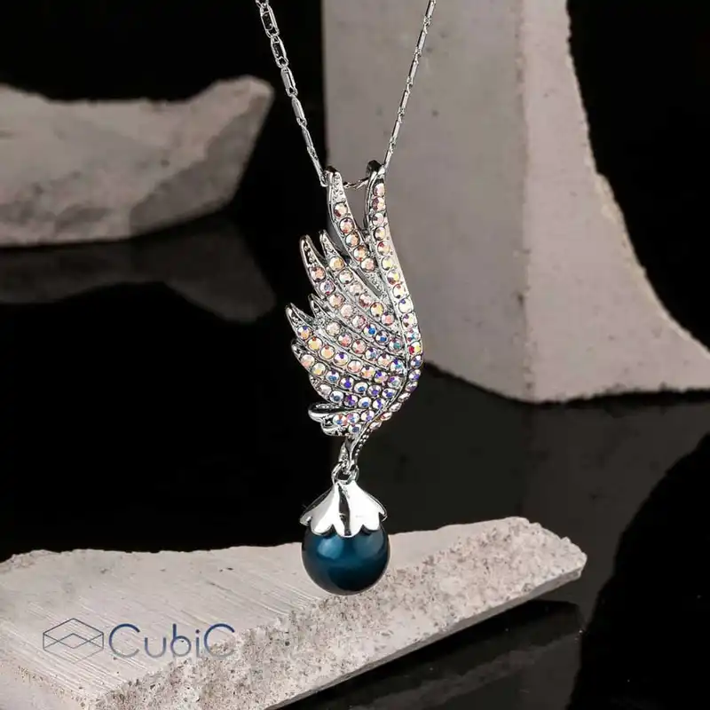 گردنبند زنانه کوبیک مدل QN-459410