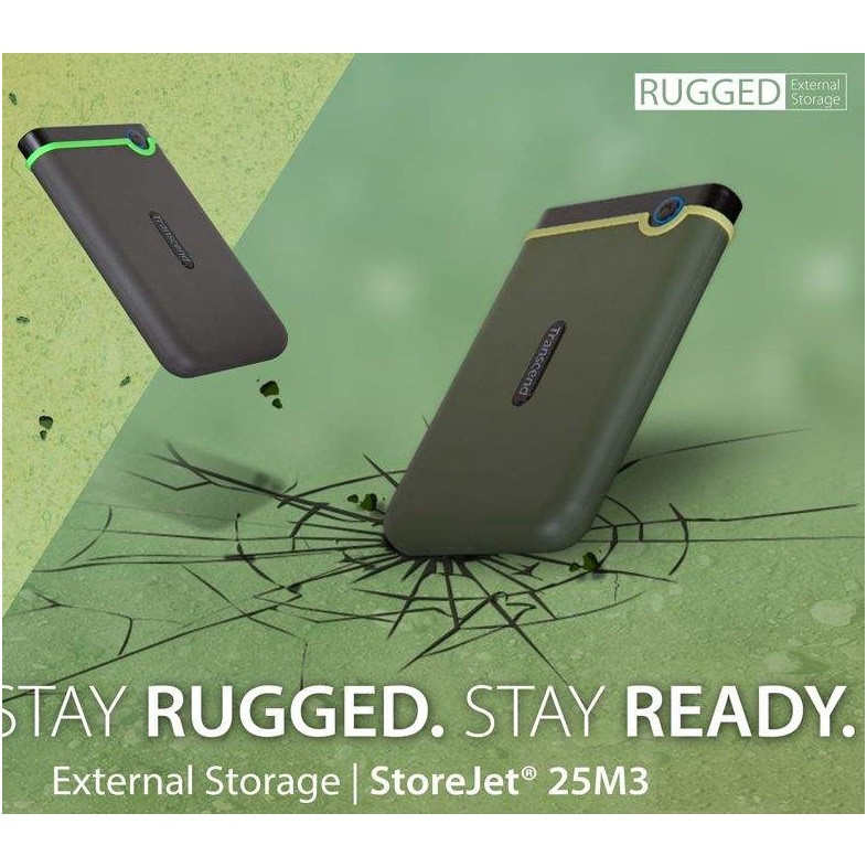 هارد اکسترنال ترنسند مدل StoreJet 25M3S Slim ظرفیت 1 ترابایت
