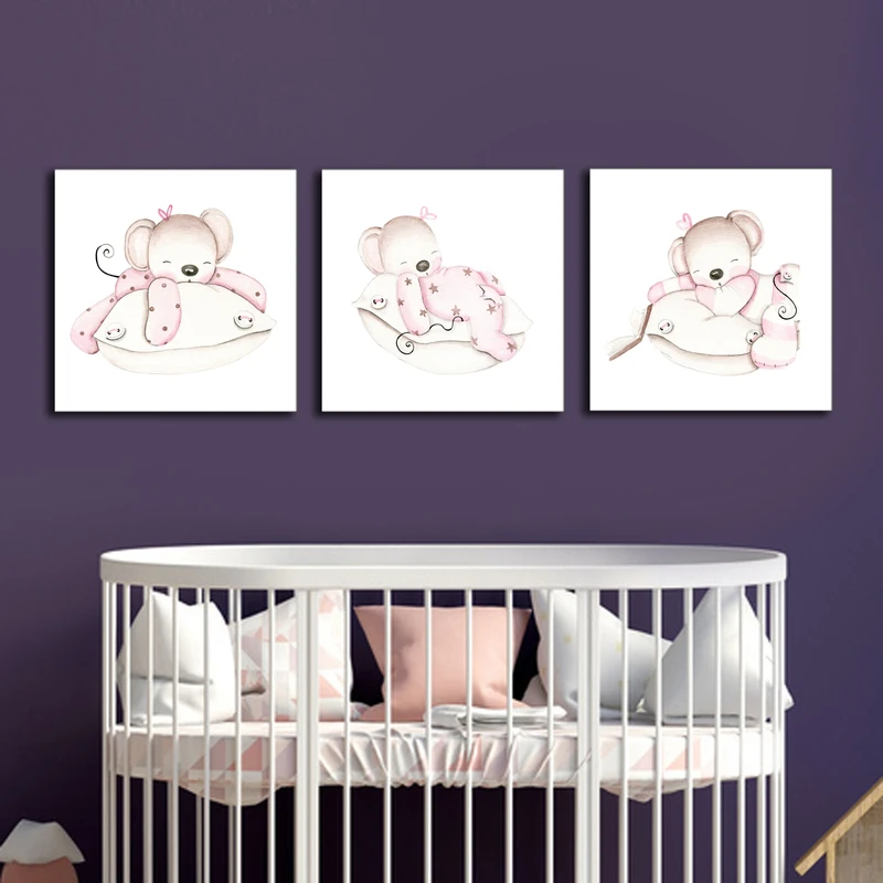 تابلو کودک و نوزاد آلباتروس مدل M026 مجموعه 3 عددی