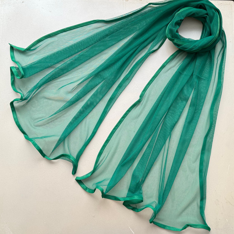 شال زنانه مدل توری ساده نوار دوزی شده تابستانی کد 2