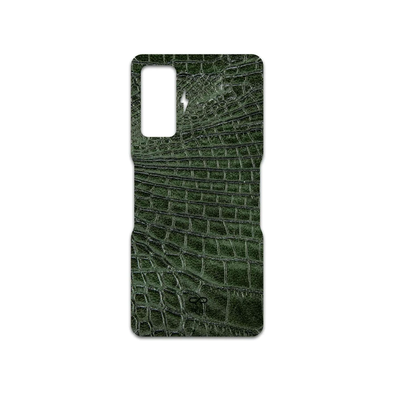 برچسب پوششی ماهوت مدل Green-Crocodile-Leather مناسب برای گوشی موبایل شیائومی Redmi K50 Gaming