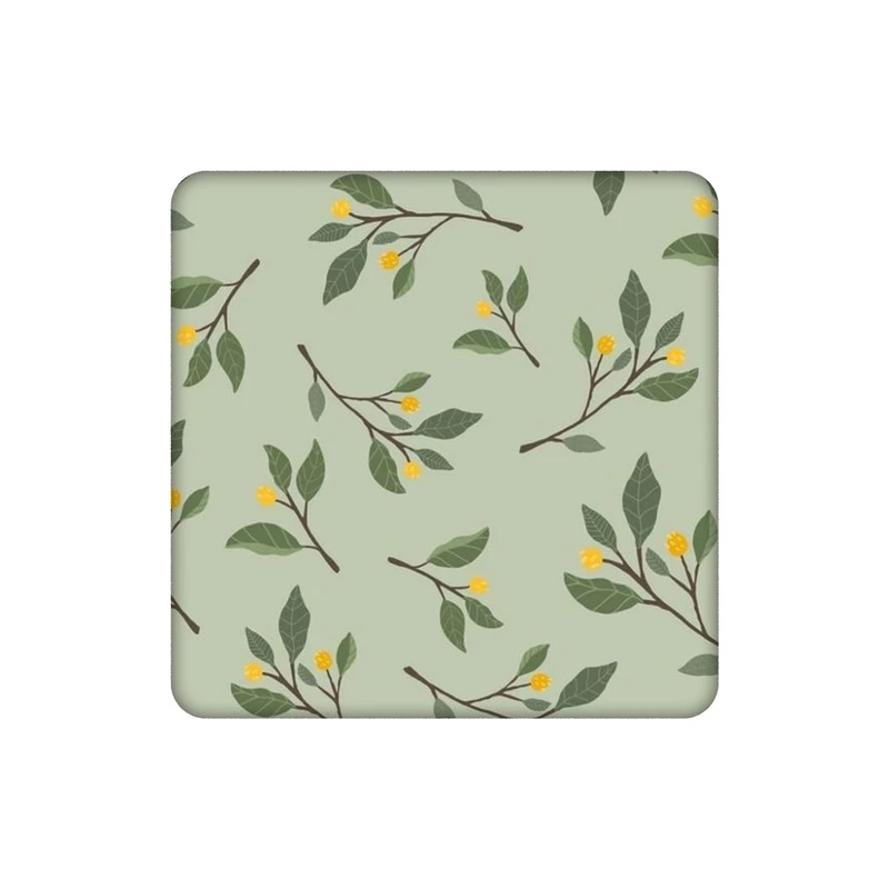 زیرلیوانی طرح پترن شاخه لیمو کد 8326750