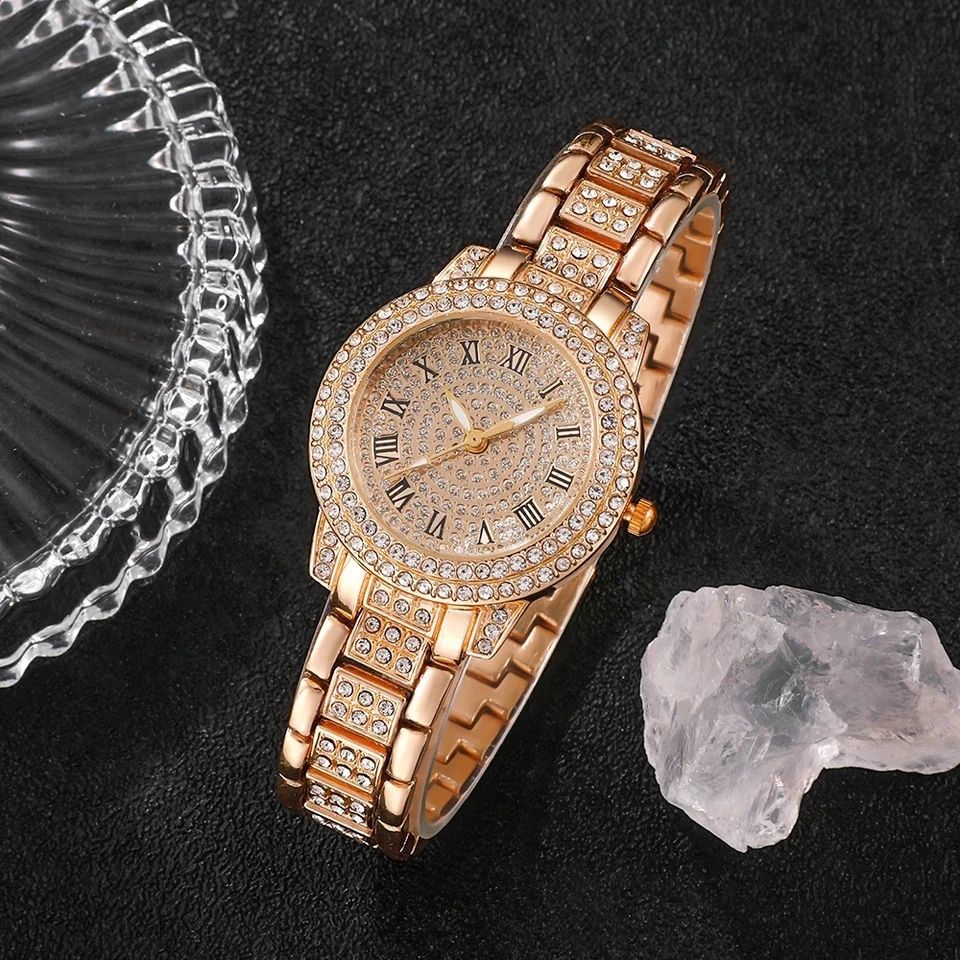 ساعت مچی عقربه ای زنانه مدل الماس لوکس کد ROZ22 -  - 3