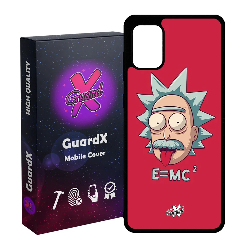 کاور گارد ایکس طرح Rick and Morty مدل Glass10046 مناسب برای گوشی موبایل سامسونگ Galaxy A31