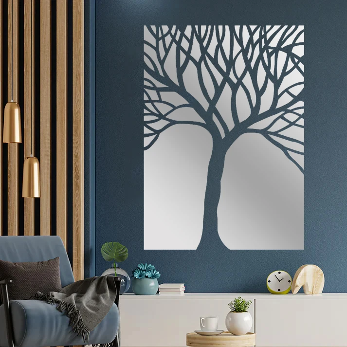 آینه پلکسی گلس مدل دکوراتیو کد N124 مجموعه 83 عددی