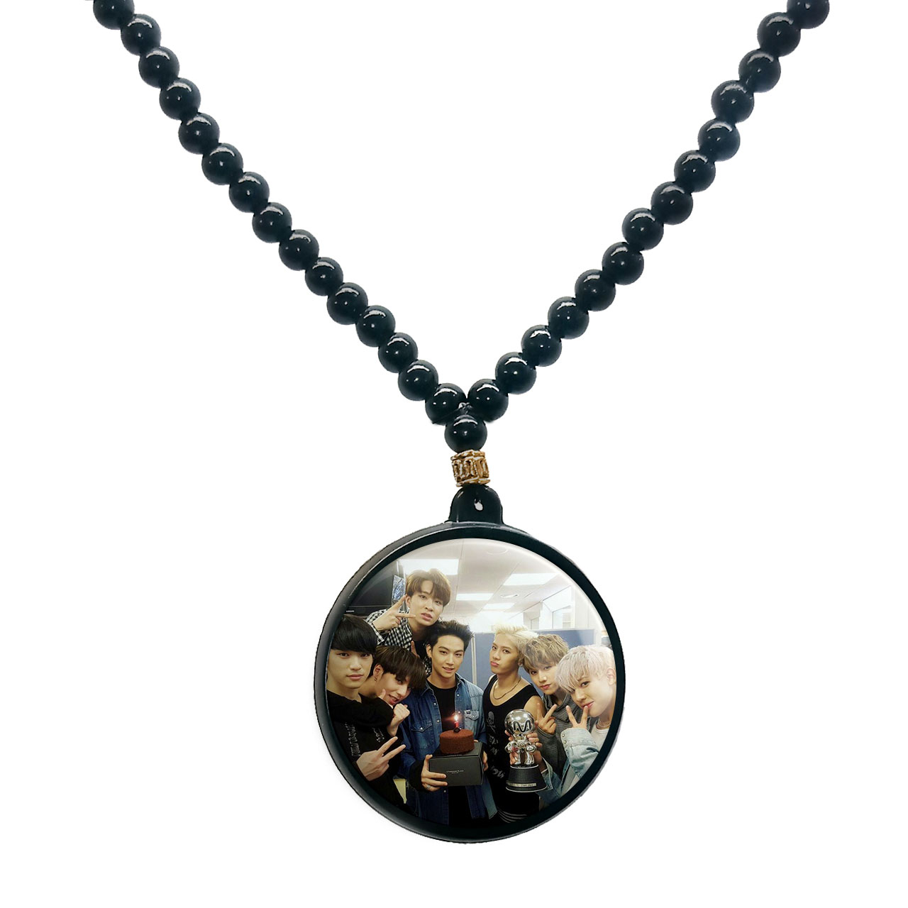 گردنبند پرمانه طرح GOT7 کد pmd.19140 مدل دو طرفه