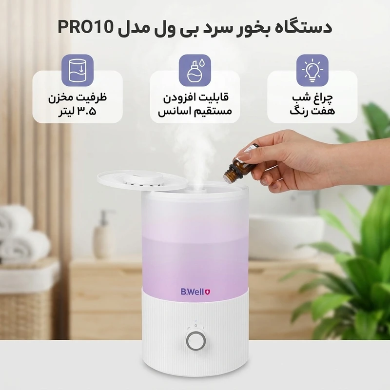 عکس شماره 2 : دستگاه بخور سرد بی ول مدل pro10