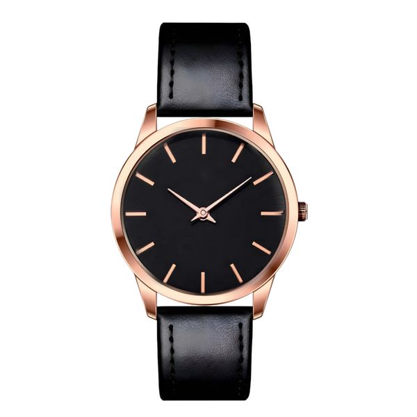 ساعت مچی عقربه‌ای کوارتز مردانه مدل کلاسیک بند چرم کد ۵