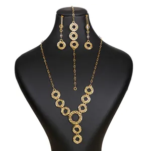 نیم ست طلا 18 عیار زنانه گالری یارطلا کد SR-01