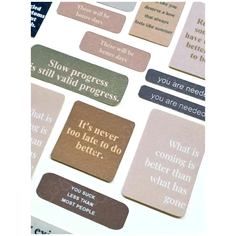 برچسب کاترینکا طرح برش خورده بولت ژورنال و اسکرپ بوک مدل Move on. Vintage بسته 50 عددی