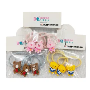 کش مو دخترانه مدل عروسکی کد FF-446 بسته 9 عددی