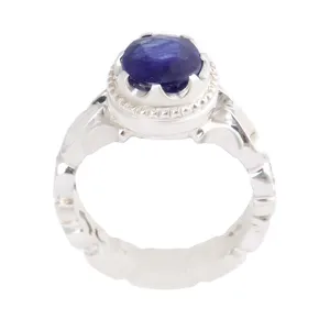 انگشتر نقره مردانه بازرگانی میلادی مدل سنگ یاقوت کد AM_2544