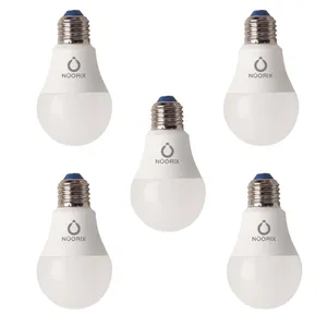 لامپ ال ای دی 10 وات نوریکس مدل حبابی پایه E27 بسته ۵ عددی
