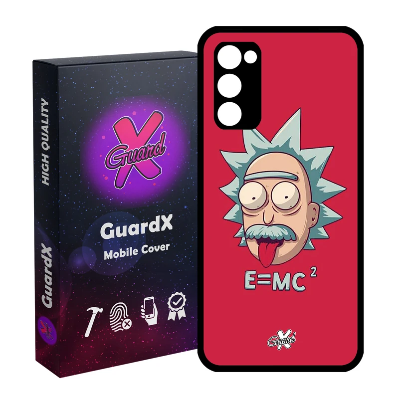 کاور گارد ایکس طرح Rick and Morty مدل Glass10046 مناسب برای گوشی موبایل سامسونگ Galaxy S20 FE