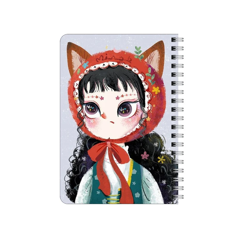 دفترچه یادداشت بامبیلیپ مدل چوبی طرح دختر گربه ای کد 4923411