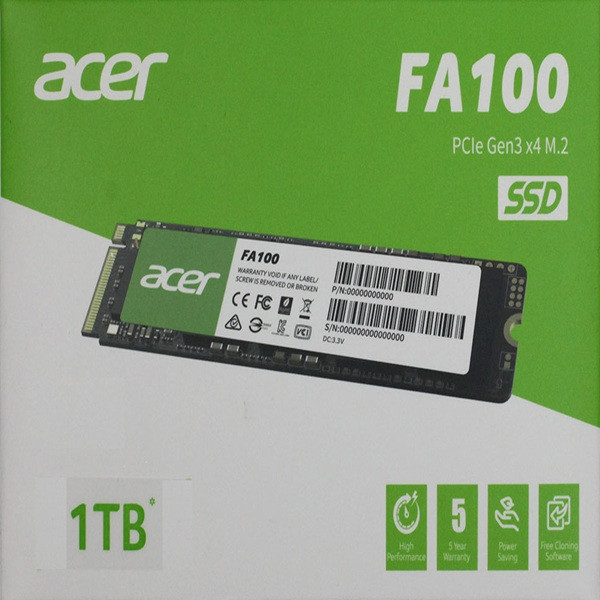 اس اس دی اینترنال ایسر مدل FA100-M.2 ظرفیت یک ترابایت