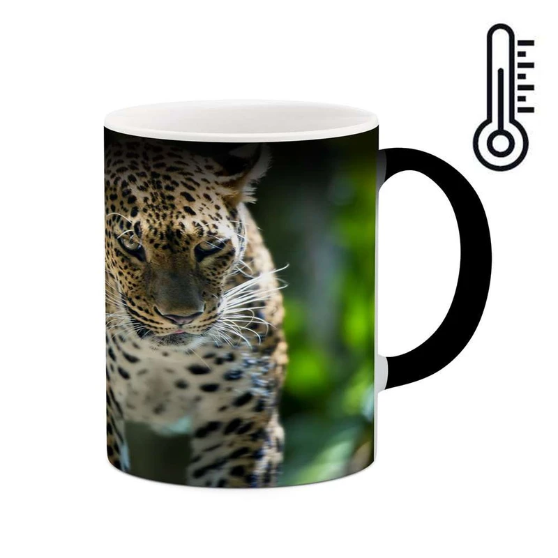 ماگ حرارتی کاکتی مدل بچه پلنگ کد mgh11369