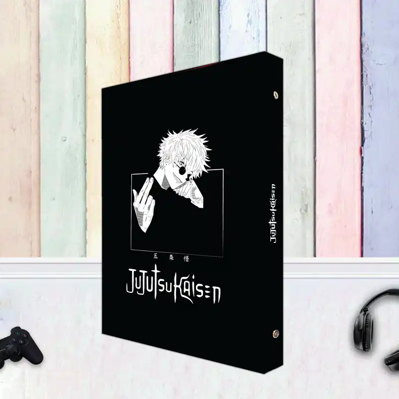 دفتر کلاسوری 100 برگ پدیده نقش مدل 26 حلقه کالکشن انیمه طرح جوجوتسو کایسن Jujutsu Kaisen کد 04