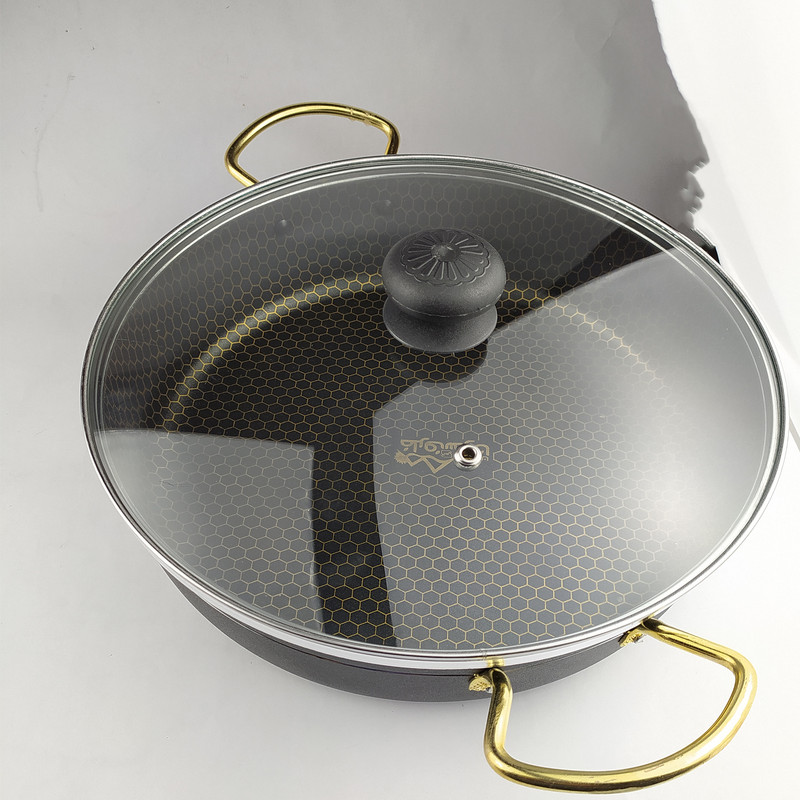 تابه ظرف سازان اسدیان مدل لب چدن گلد سایز 28 تابه ظرف سازان اسدیان مدل لب چدن گلد سایز 28