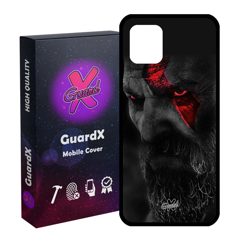 کاور گارد ایکس طرح God of War مدل Glass10349 مناسب برای گوشی موبایل سامسونگ Galaxy Note 10 Lite