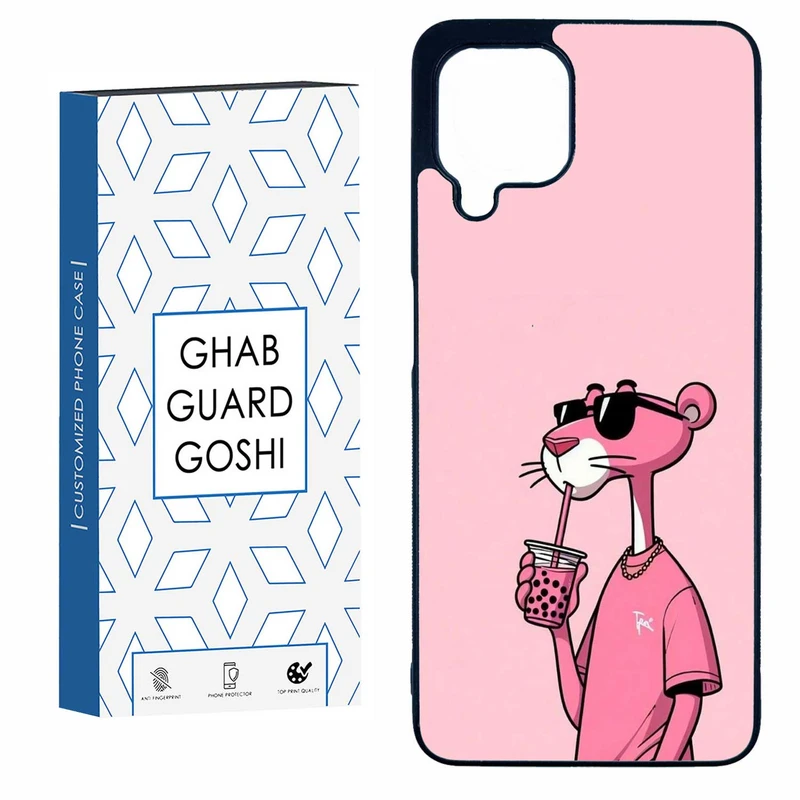 کاور قاب گارد گوشی طرح پلنگ صورتی کد TPU-213 مناسب برای گوشی موبایل سامسونگ  GALAXY A22 4G / M32 4G