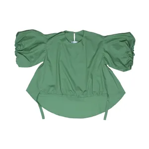 بلوز آستین کوتاه زنانه مدل آستین پفی