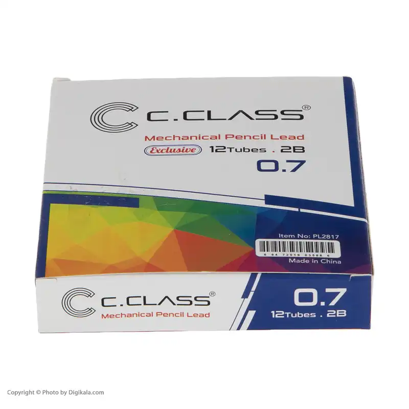 نوک مداد نوکی 0.7 میلی متری سی.کلاس مدل PL2817 بسته 12 عددی