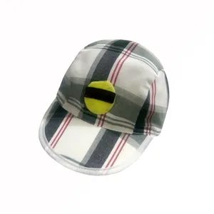 کلاه کپ بچگانه مدل چهارخونه کد 994088