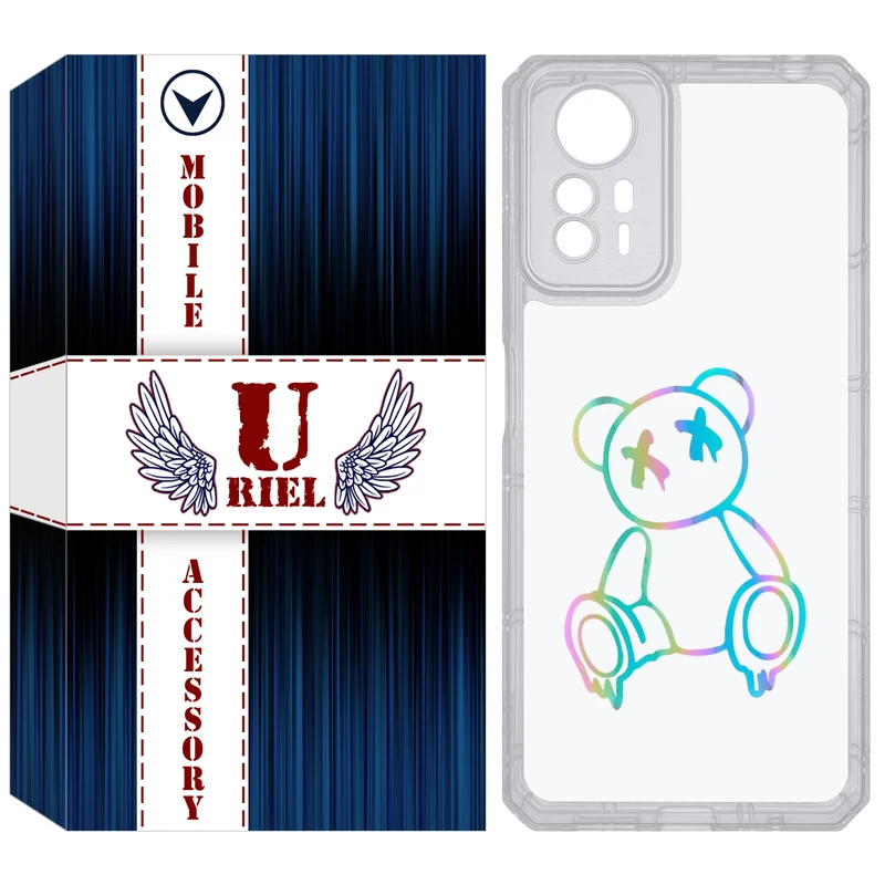 کاور یوریل مدل Clear کد 44 طرح خرس رنگی مناسب برای گوشی موبایل شیائومی Redmi Note 12S