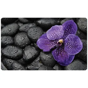 پادری مدل سه لایه رویه مخمل طرح گل کد 1512 سایز 75x45 سانتی متر