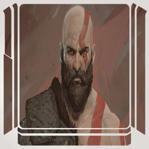 برچسب پلی استیشن ۴ مدل  kratos 5k artwork  کد PSS-344  