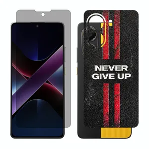 Glass Together model privacy screen protector suitable for Xiaomi Poco X7 Pro mobile phone with back cover sticker