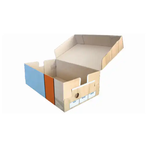 جعبه بسته بندی مدل کفش مردانه طرح MDF کد M2 بسته 100 عددی