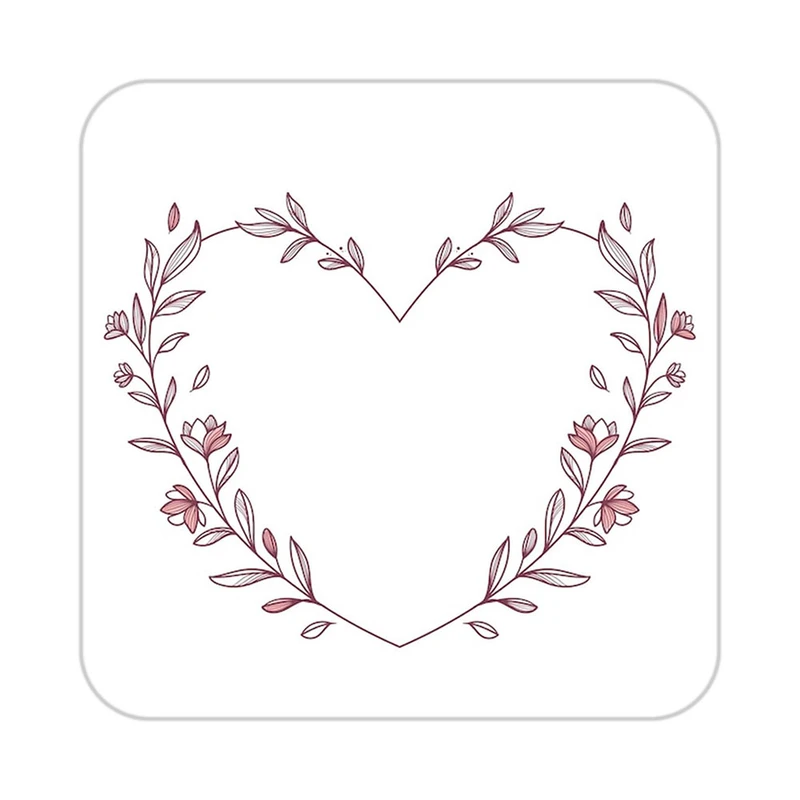 زیر لیوانی کاکتی طرح عاشقانه مدل mp37853