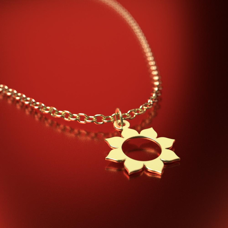 آویز ساعت طلا 18 عیار زنانه مدوپد مدل گل کد CA12532