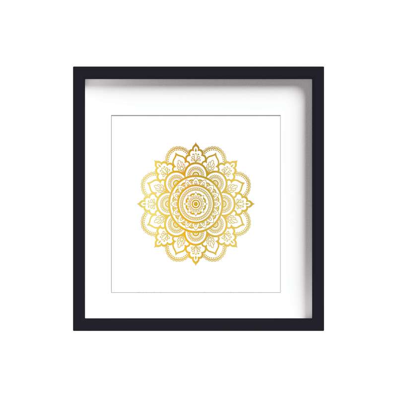 تابلو طلاکوب زرکات طرح ماندالا مدل Mandala