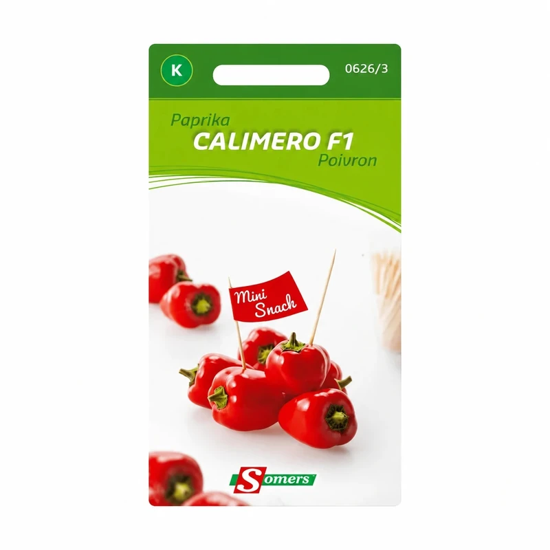 بذر فلفل دلمه مینیاتوری calimero f1 سومر مدل 2018 وزن 0.01 گرم