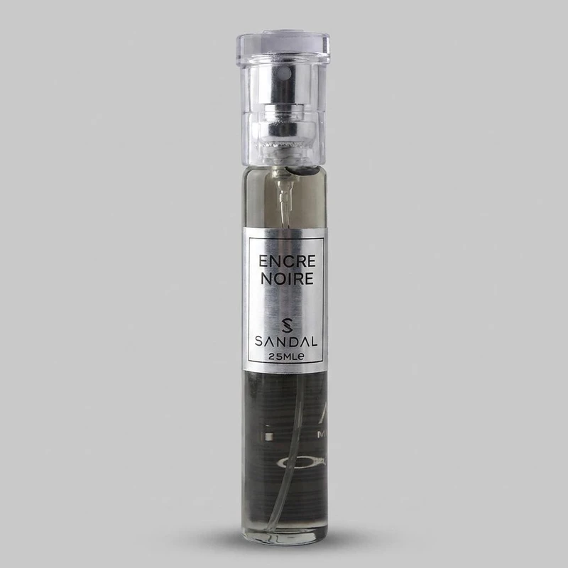 عطر جیبی مردانه صندل مدل lalique Encre Noire حجم 25 میلی لیتر
