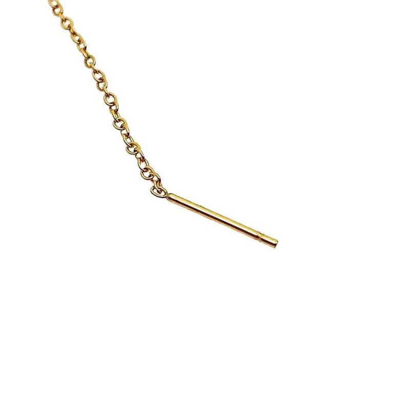 گوشواره زنانه مدل بخیه ای طرح سنجاقک کد 285GUZ