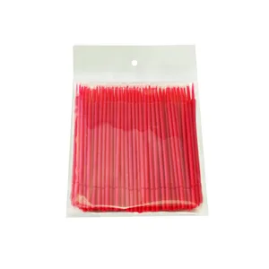 قلم میکروبراش ناخن و مژه مدل 2 بسته 100 عددی