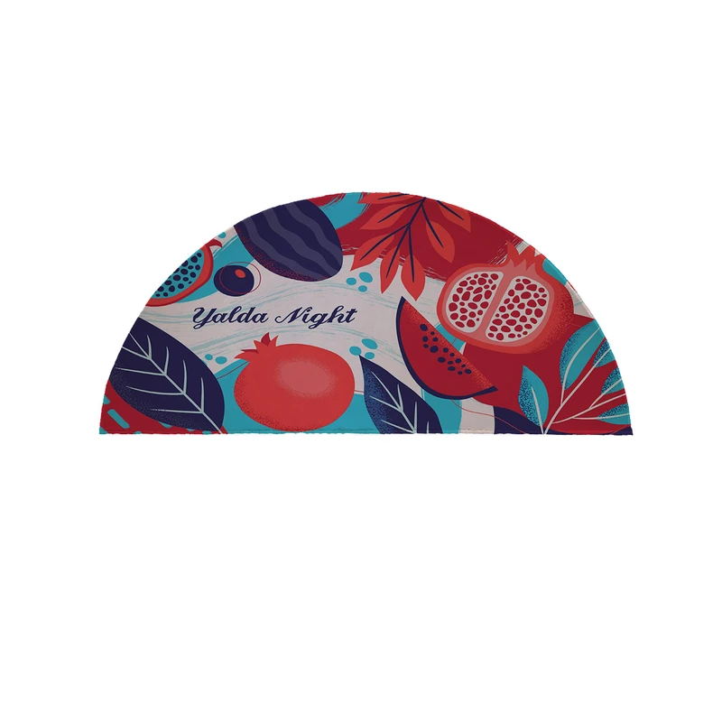 پادری مدل نیم دایره طرح یلدا کد 8418 سایز 90×45 سانتی متر